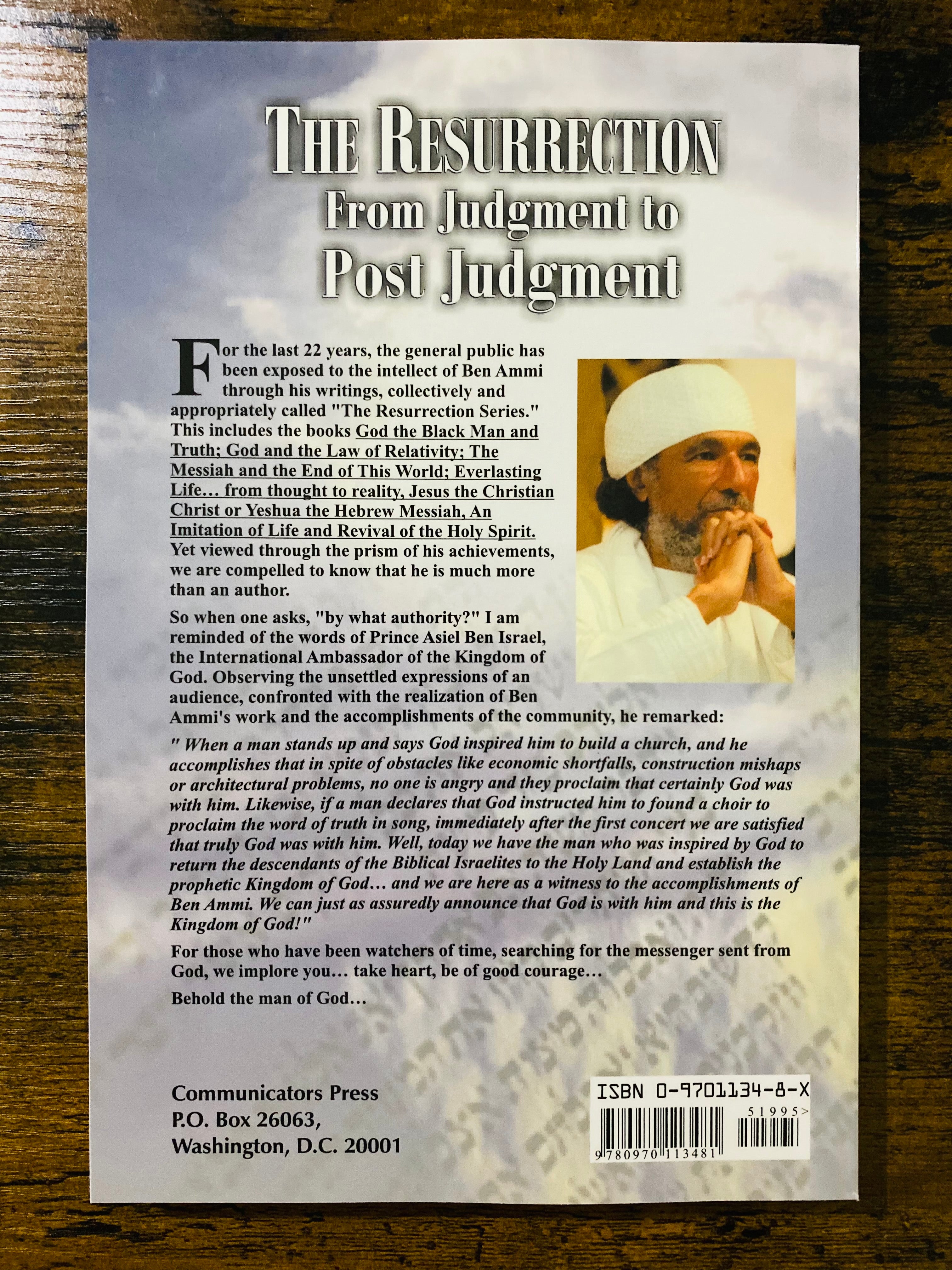 The Resurrection From Judgement to Post Judgement: Ben Ammi